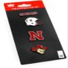 NCAA Nebraska Cornhuskers Team Pride 4-Pack Pin Set view 1