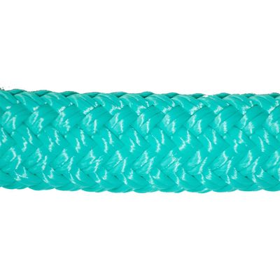 CBKnot 9/16" Premium Double Braid Polyester Rope 9,500 lb Tensile Strength, Marine, Sailing, Boating, Rigging, Equestrian and More (9/16" x 25 ft. Hank, Turquoise)