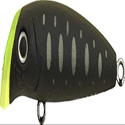 TackleHouse BULM42 Buffett Lipless Minnow, 1.7 Inches (42 mm), 0.1 Oz (3.6 g), Matte Black Yamame #118