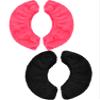 Blulu 2 Pairs Ice Skate Covers for Blades Skate Blade Covers Protector Guards for Hockey Figure Accessories(Black and Rose Red,L) view 1