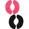 Blulu 2 Pairs Ice Skate Covers for Blades Skate Blade Covers Protector Guards for Hockey Figure Accessories(Black and Rose Red,M) view 1