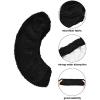 Blulu 2 Pairs Ice Skate Covers for Blades Skate Blade Covers Protector Guards for Hockey Figure Accessories(Black and Rose Red,M) view 3