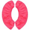 Blulu 2 Pairs Ice Skate Covers for Blades Skate Blade Covers Protector Guards for Hockey Figure Accessories(Black and Rose Red,M) view 4