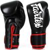 Fairtex BGV14 Muay Thai Boxing Microfibre Gloves for Men, Women, Kids | MMA Gloves, Kickboxing, Gym, Workout | Premium Quality, Light Weight & Shock Absorbent Boxing Gloves- (Black w/red trim/14oz) view 2