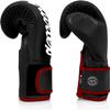 Fairtex BGV14 Muay Thai Boxing Microfibre Gloves for Men, Women, Kids | MMA Gloves, Kickboxing, Gym, Workout | Premium Quality, Light Weight & Shock Absorbent Boxing Gloves- (Black w/red trim/14oz) view 4