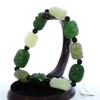 0.8" Bangle Bracelet China Certified Nature Hetian Nephrite Jade Wealth Rohan Hand Carved Bangle Bracelets 3779 view 2