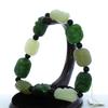 0.8" Bangle Bracelet China Certified Nature Hetian Nephrite Jade Wealth Rohan Hand Carved Bangle Bracelets 3779 view 3