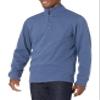 Amazon Essentials Men's Quarter-Zip French Rib Mock Neck Sweater, Casual Wear, Blue Heather, X-Large view 1