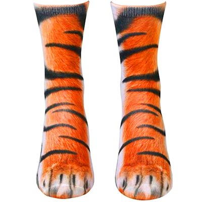 Engmoo Animal Cat Dog Paw Socks Funny Christmas Gift Stocking Stuffers for Men Women Teens