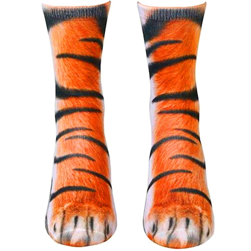 Engmoo Animal Cat Dog Paw Socks Funny Christmas Gift Stocking Stuffers for Men Women Teens