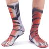 Engmoo Animal Cat Dog Paw Socks Funny Christmas Gift Stocking Stuffers for Men Women Teens view 2