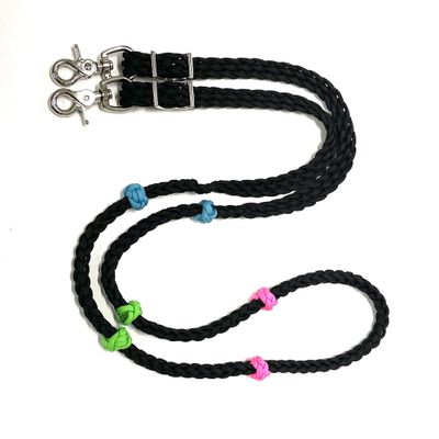 miniature horse or small pony lesson reins color knotted 6' pony reins pony training reins
