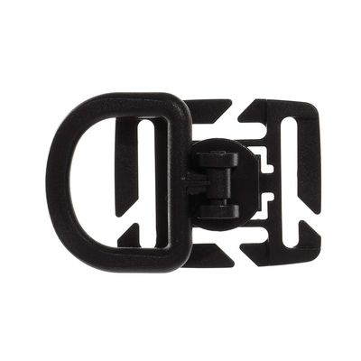Tactical Rotating Clip 3/4 X 1 Inch Black Hardened Plastic Clips for Adding Attachments to Outdoor Gear (100 Pack)