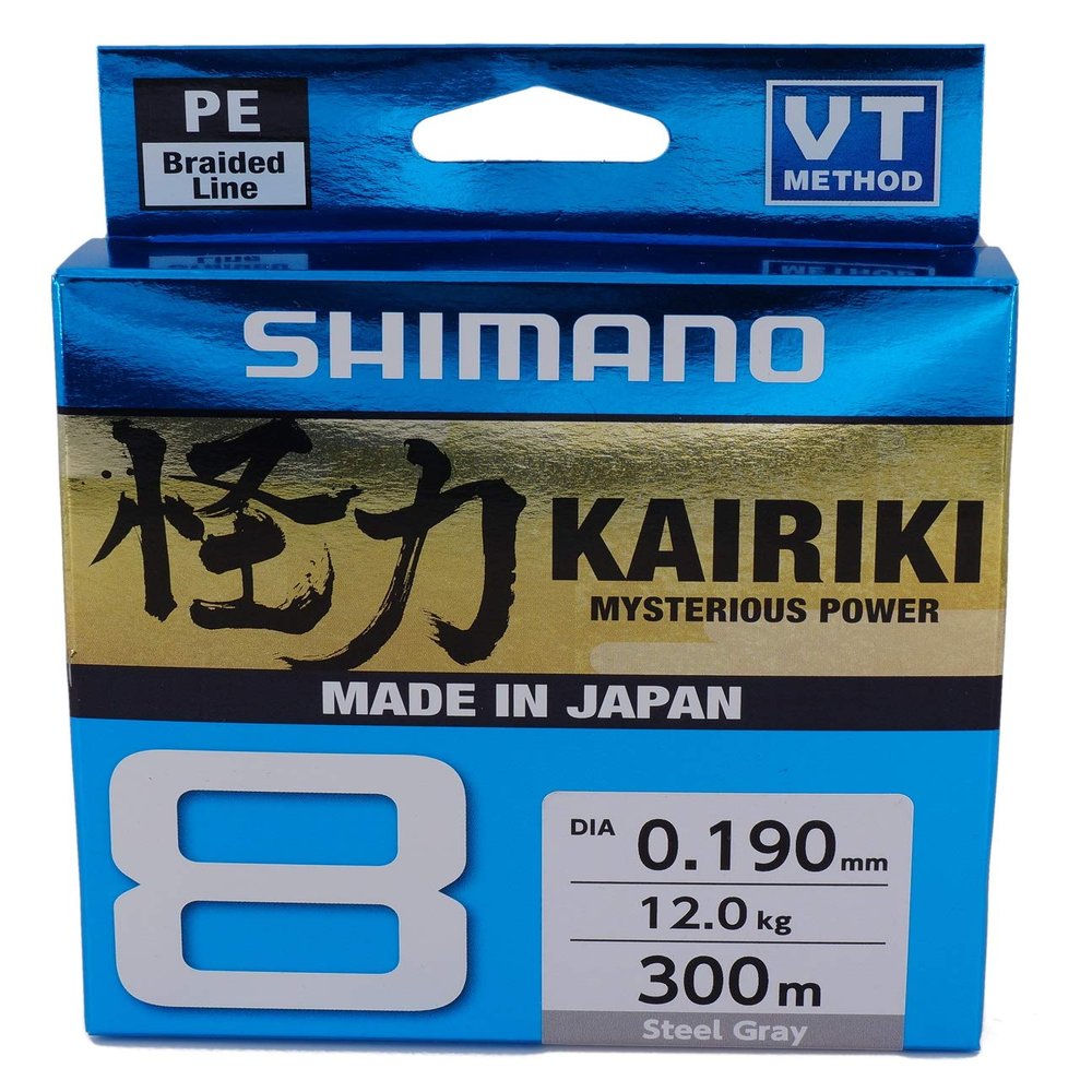 Line Kairiki 8 300m 0.05mm 5.3kg Steel Gray