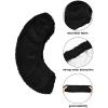 Blulu 2 Pairs Ice Skate Covers for Blades Skate Blade Covers Protector Guards for Hockey Figure Accessories(Black and Light Blue,S) view 3
