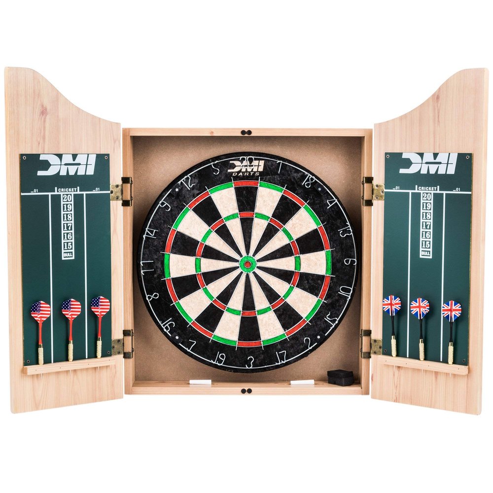 Escalade Sports CABSETPL Deluxe Dartboard Cabinet Set