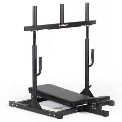 Titan Fitness Vertical Leg Press Machine, Leg Strengthening Workout for Home Gym, High Intensity Presses, Adjustable Starting Height, 400 LB Capacity