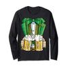 Leprechaun Costume St Patricks Day Men Beer Drinking Mugs Long Sleeve T-Shirt view 1