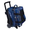 KR Strikeforce Royal Flush Double Roller Bowling Bag with Deluxe Features and Smooth Ride (Royal) view 1