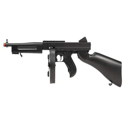Double Eagle M1A1 Airsoft AEG Tommy Submachine Gun - Black