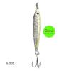 10pcs Glow Silver Fish WOW! 6.5oz Fishing Mega Metal Baits Jig Live Luna Bait Jigging Vertical Fast jig with a Sharp 3X Treble Hook Glow in The Dark view 4