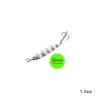 5pcs 1.5oz Fishing Metal Bait Jig 1-1/2oz Mega Live Lure with a Treble Hook - Glow Silver view 2