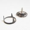 Carpet Fastener, Veltex 3 Prong, Black Finish w/Stainless Steel 3/8" Screw Stud view 2