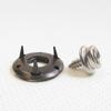 Carpet Fastener, Veltex 3 Prong, Black Finish w/Stainless Steel 3/8" Screw Stud view 3