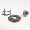 Carpet Fastener, Veltex 3 Prong, Black Finish w/Stainless Steel 3/8" Screw Stud view 4