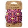 Karma Retro Pink Headband for Women - Medium - Fabric Headband and Stretchy Hair Scarf - Pink
