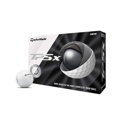 TaylorMade TP5x Tour Balls (One Dozen), White
