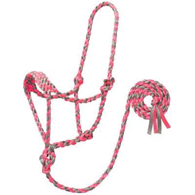 Braided Rope Halter with 6' Lead, Average