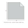 Double Weave Grade A Acrylic Blanket, Arrow - Black/Cream/Gray, 32" x 32" view 2