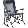 GCI OUTDOOR RoadTrip Rocker Camping Chair | Portable, Folding Rocking Chair with Solid, Durable Armrests, Drink Holder & Comfortable Extended Backrest  Indigo Blue view 1