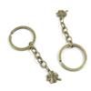 5 Items Keychain Keyring Key Tags Chains Rings Jewelry Bag Charms H6GJ7 Clover Leaf Leaves view 1