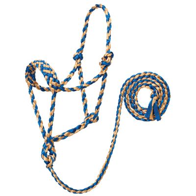 Braided Rope Halter with 6' Lead, Average