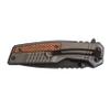 Smith & Wesson M&P Bodyguard 8.07in S.S Folding Knife with 3.5in Serrated Tanto Point Blade and Aluminum Handle for Outdoor, Tactical, Survival and EDC, Black/Wood view 4