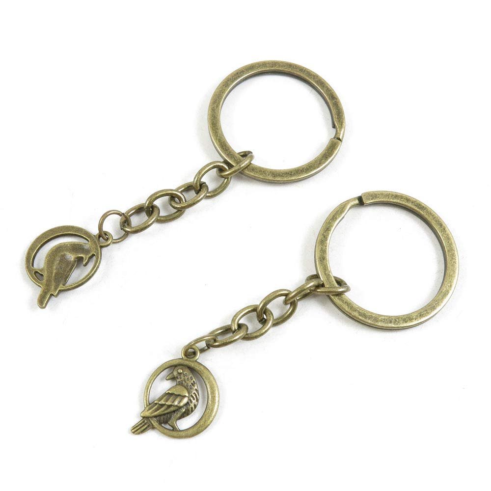 1 Items Keychain Keyring Key Tags Chains Rings Jewelry Bag Charms F3KV0 Bird Peace Pigeon