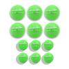 PowerNet Weighted Baseballs for Hitting Training, Baseball Training Equipment for Throwing & Batting, Build Muscle & Strength, 6 PK 2.8" and 6 PK 2" Micro Ball Combo (Green | 14 oz + 5.5 oz) view 1