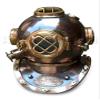 MAXNAUTICALMART Realistic Scuba Diving Divers Helmet US Navy Mark V Solid Vintage Copper Finish view 1