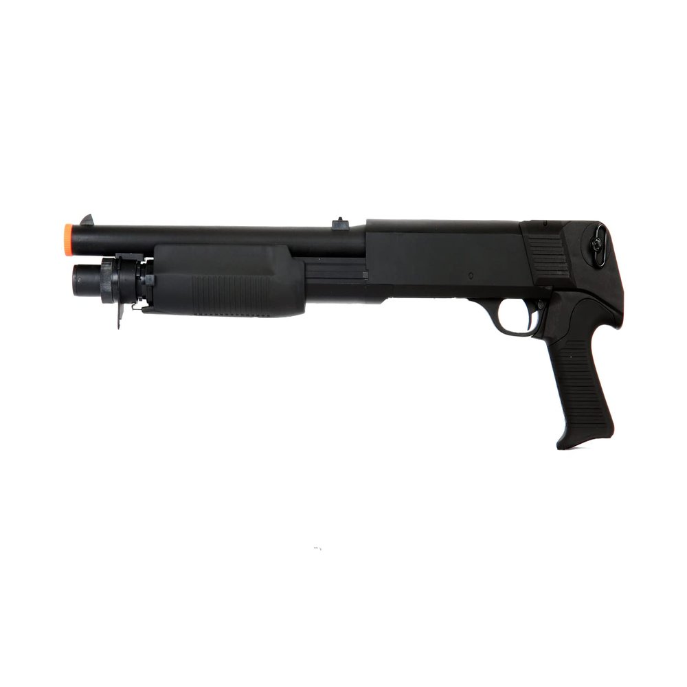 Double Eagle DE M3 Multi-Shot Triple Burst Sawed Off Airsoft Tactical Shotgun