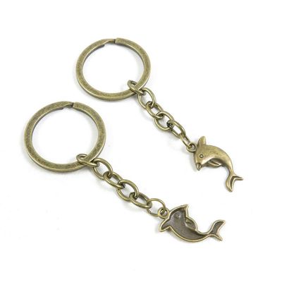 1 Items Keychain Keyring Key Tags Chains Rings Jewelry Bag Charms W5XX8 Dolphin