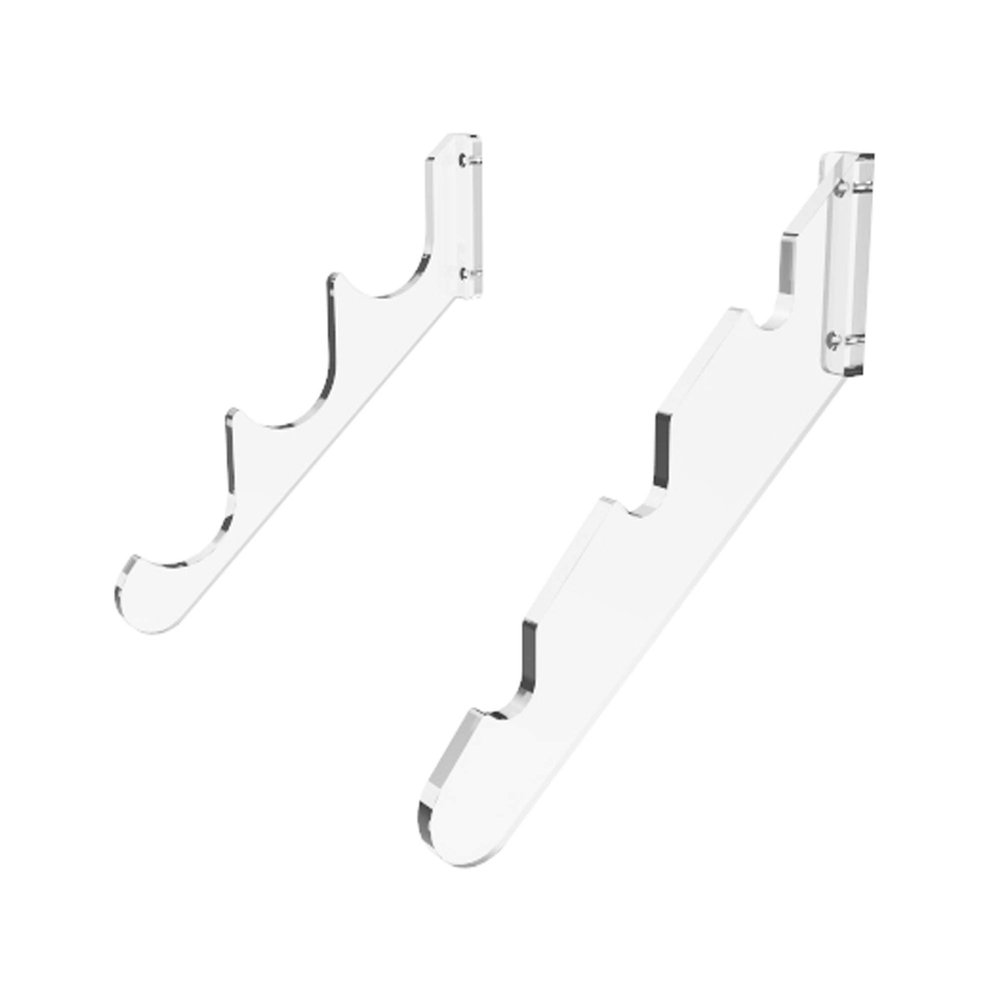 FixtureDisplays Baseball Bat Display Rack, Clear Acrylic Baseball Bat Holder, Wall-Mount Bracket 18336-FBA