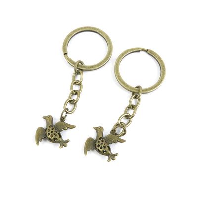 1 Items Keychain Keyring Key Tags Chains Rings Jewelry Bag Charms T3QA2 Peace Bird Pigeon