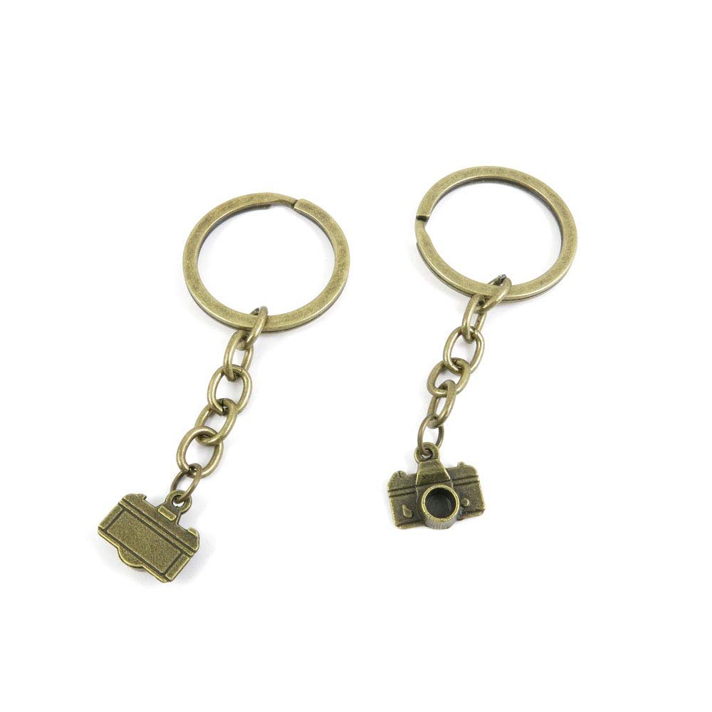 5 Items Keychain Keyring Key Tags Chains Rings Jewelry Bag Charms I9EW2 Camera