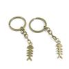 1 Items Keychain Keyring Key Tags Chains Rings Jewelry Bag Charms R7FH7 Fish Bone Fishbone view 1