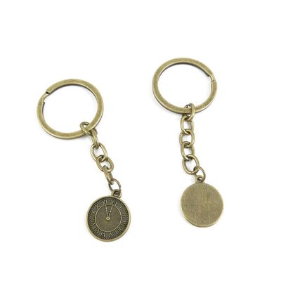 1 Items Keychain Keyring Key Tags Chains Rings Jewelry Bag Charms T0UD4 Clock Pocket Watch