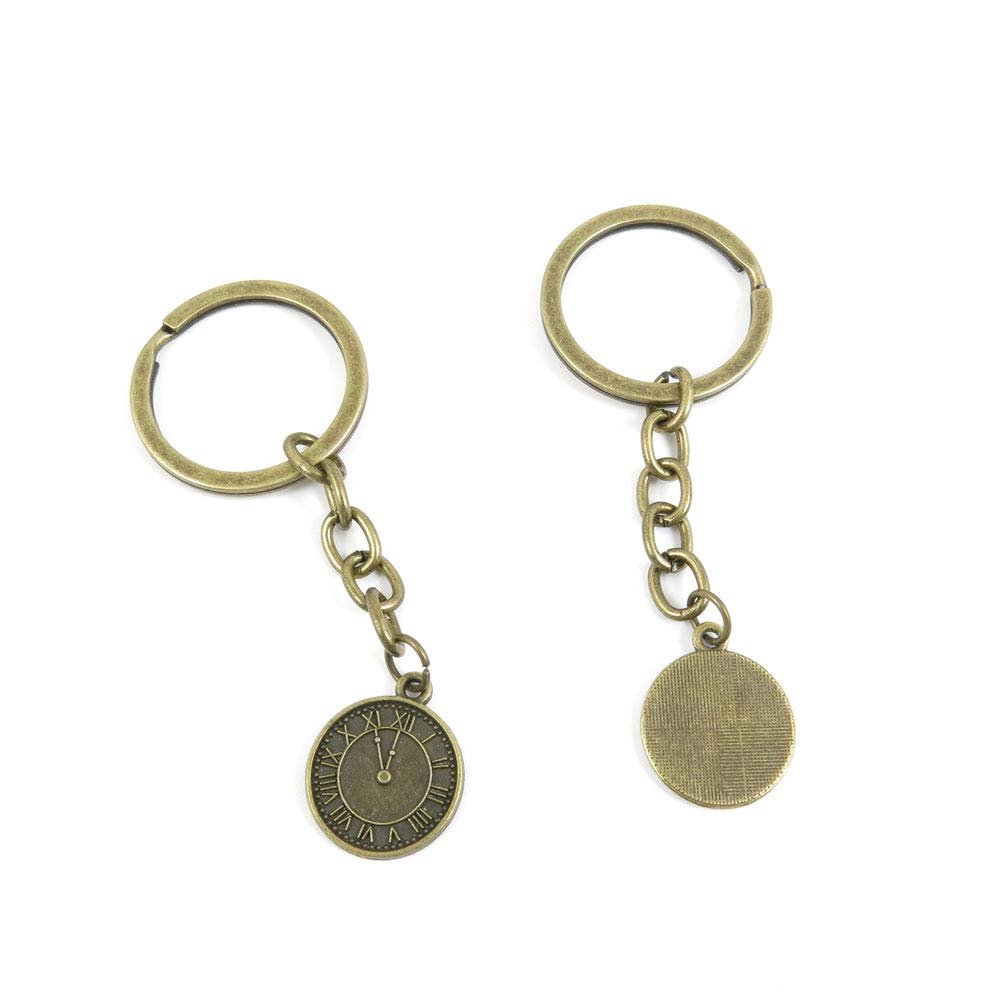 1 Items Keychain Keyring Key Tags Chains Rings Jewelry Bag Charms T0UD4 Clock Pocket Watch