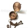 Go Confidently in The Direction of Your, Navigation Astrolabe Brass Compass with Leather Case Handmade Maritime Pocket Compass view 3