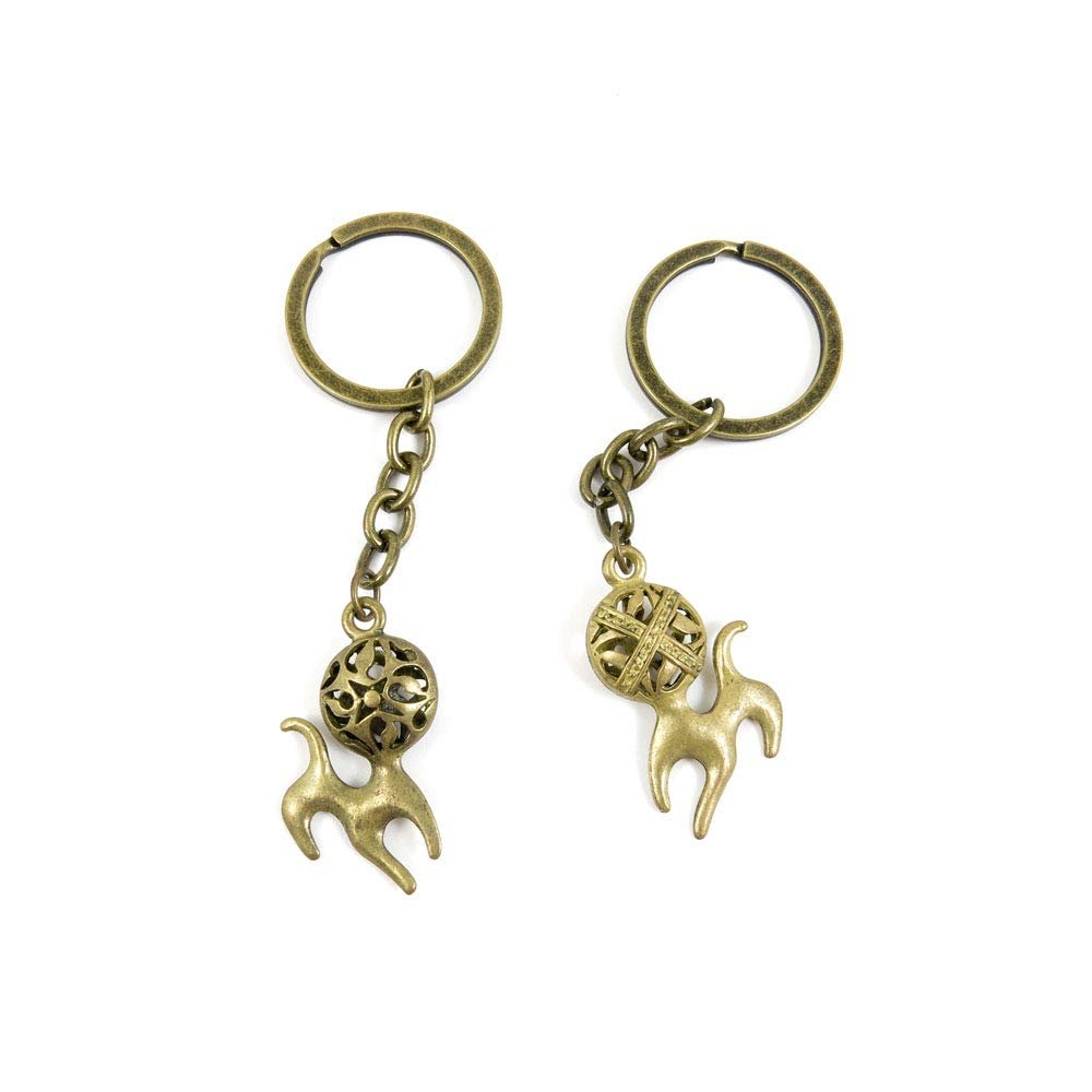 1 Items Keychain Keyring Key Tags Chains Rings Jewelry Bag Charms Q5BP4 Hollow Fireball